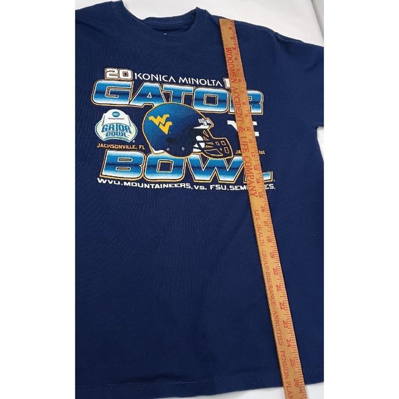 WVU Mountaineers 2010 Gator Bowl Mens M T Shirt Florida Seminoles Long Slv READ - Picture 4 of 5